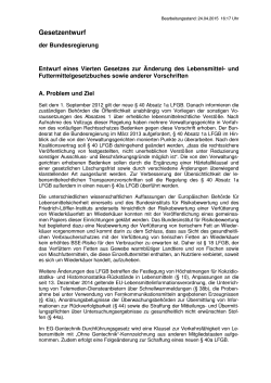Entwurf - Bundesministerium für Ernährung und Landwirtschaft