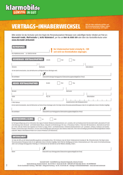 Prepaid-Inhaberwechsel-Formular