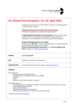 agenda VFK 2015 - Virtual Fires Kongress