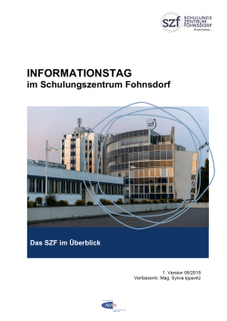 INFORMATIONSTAG - Schulungszentrum Fohnsdorf