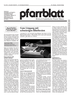 Ausgabe 18/19 - Katholische Kirchgemeinde Thusis