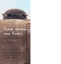 Filme gegen den Krieg - Maxim-Kino