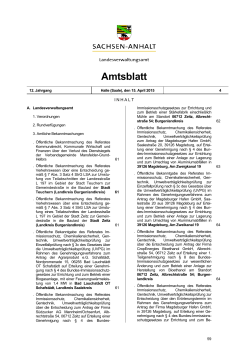 Amtsblatt 04/2015 - Landesverwaltungsamt Sachsen