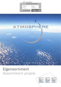 Eigensortiment Assortiment propre