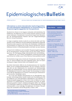 Epidemiologisches Bulletin 20/2015 (PDF, 308KB, Datei ist nicht