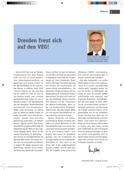 Dresden freut sich auf den VEG!