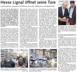 Hesse Lignal &ouml;ffnet seine Tore
