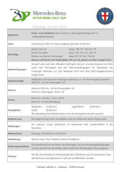 Dienstag, 16. Juni 2015