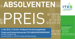 Finale und Preisverleihung des ITCO ABSOLVENTENPREISES
