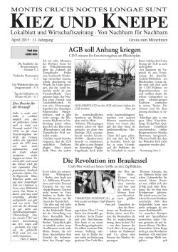 AGB soll Anhang kriegen Die Revolution im Braukessel