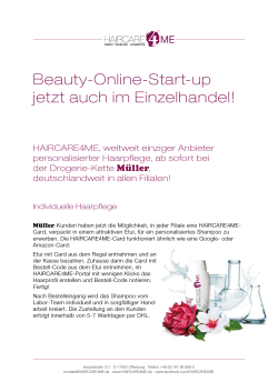 Beauty-Online-Start-up jetzt auch im Einzelhandel!