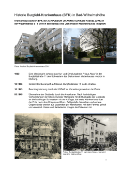 Historie Burgfeld-Krankenhaus