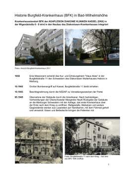 Historie Burgfeld-Krankenhaus