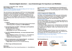 Glaubw&uuml;rdigkeit absichern &ndash; neue Entwicklungen f&uuml;r Importeure und