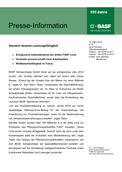 PI 08 Pressegespräch - BASF Schwarzheide GmbH