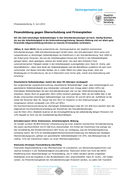 Finanzbildung gegen Überschuldung und Firmenpleiten