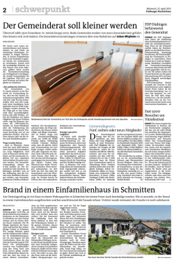 Der Gemeinderat soll kleiner werden - Christine Bulliard