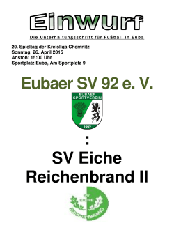 Eubaer SV 92 e. V. : SV Eiche Reichenbrand II