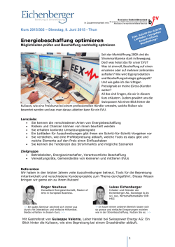 Energiebeschaffung optimieren