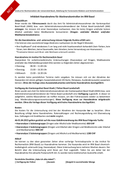 Infoblatt Haaranalyse