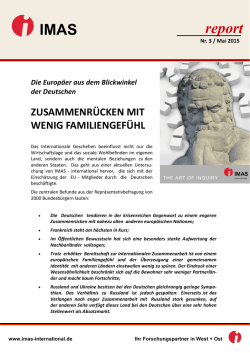 IMASreport_3_2015_Die Europ&auml;er aus dem Blickwinkel der