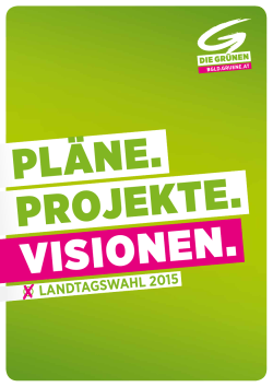 Wahlprogramm zur Landtagswahl 2015