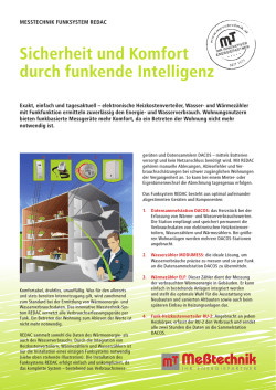 Informationsblatt Funksystem REDAC