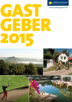 Ihre Gastgeber im S&uuml;dburgenland 2015