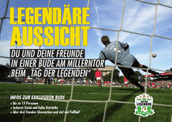 du und deine freunde in einer bude am millerntor beim