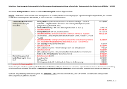 Berechnungsbeispiel Kostenausgleichs nach &sect;28 HKJGB nach