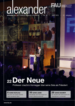 Der Neue - Friedrich-Alexander-Universität Erlangen