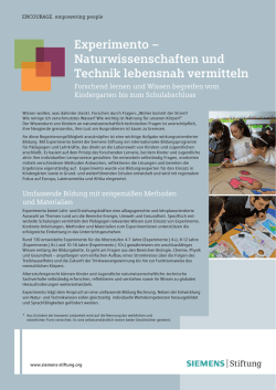 Infoblatt Experimento (PDF | 2,5 MB)
