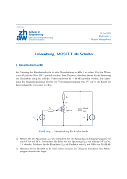 Laborübung, MOSFET als Schalter