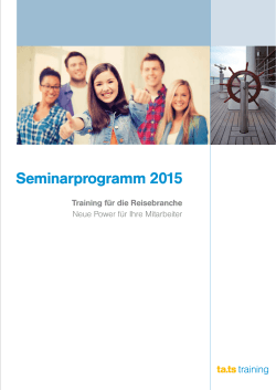 Seminarprogramm 2015