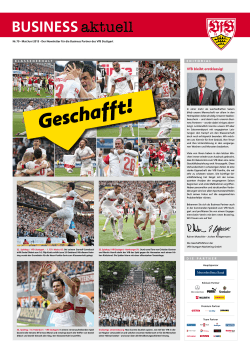 Geschafft! - VfB Stuttgart
