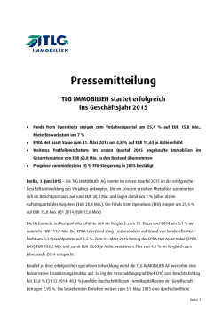 Pressemitteilung - TLG Immobilien GmbH