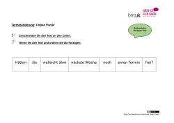 H&auml;tten Sie vielleicht &auml;hm n&auml;chste Woche noch einen Termin frei?