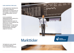 InvestmentTicker M&auml;rkte Kalenderwoche 21