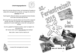 Anmeldung 2015 - SCL - Ferienfreizeit am Lensterstrand