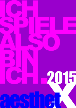 aesthetX Flyer 2015 - Albert-Einstein-Schule Groß