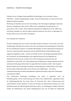 "Salafismus & Islamfeindlichkeit" am 29. April 2015