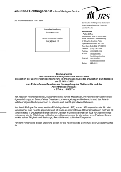 Jesuiten Fl&uuml;chtlingsdienst