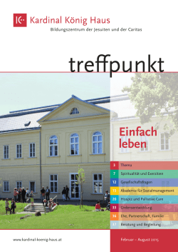 Einfach leben - Kardinal K&ouml;nig Haus