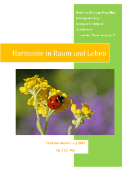 Harmonie in Raum und Leben