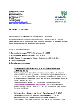 BUND-Info-Mail-49 - BUND Naturschutz in Bayern eV