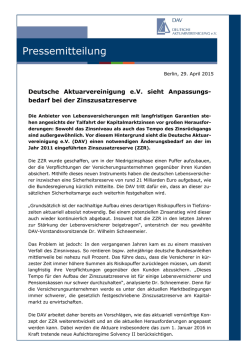 Dowload der Meldung - Deutsche Aktuarvereinigung e.V.
