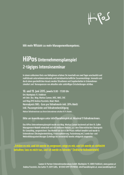 HiPosUnternehmensplanspiel 2