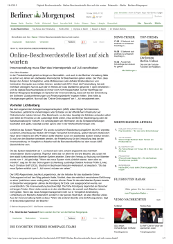 Berliner Morgenpost 18.04.2015