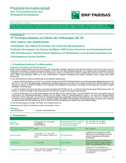 Produktinformationsblatt