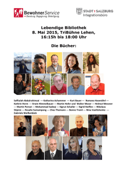 Info Lebendige Bibliothek - Kuratorium f&uuml;r psychische Gesundheit